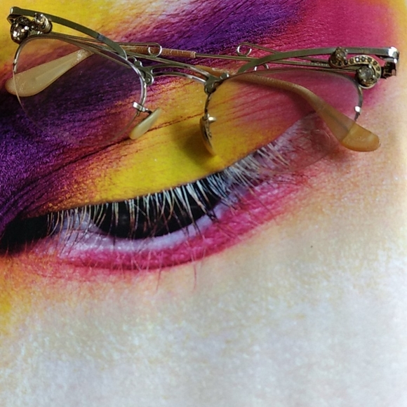 Flashy cateyes! These real deal vintage - Picture 3 of 6